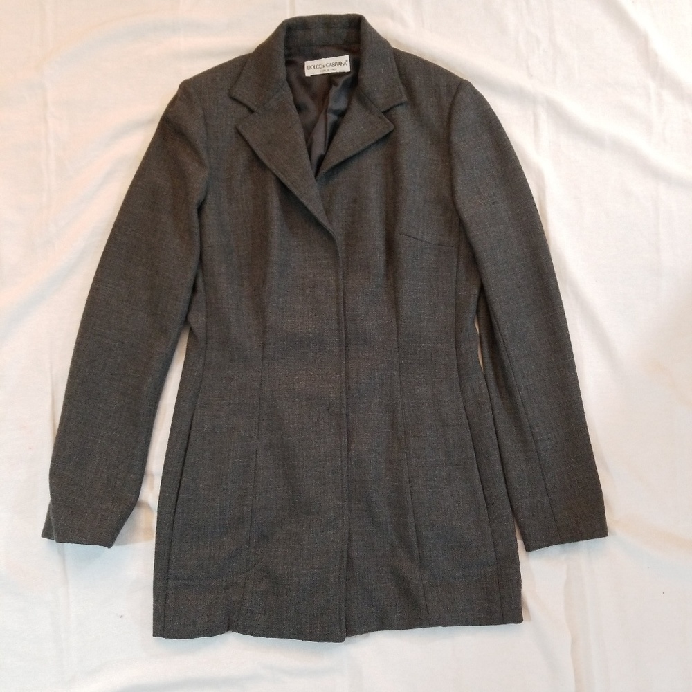 Dolce & Gabbana Blazer Jacket Charcoal Gray